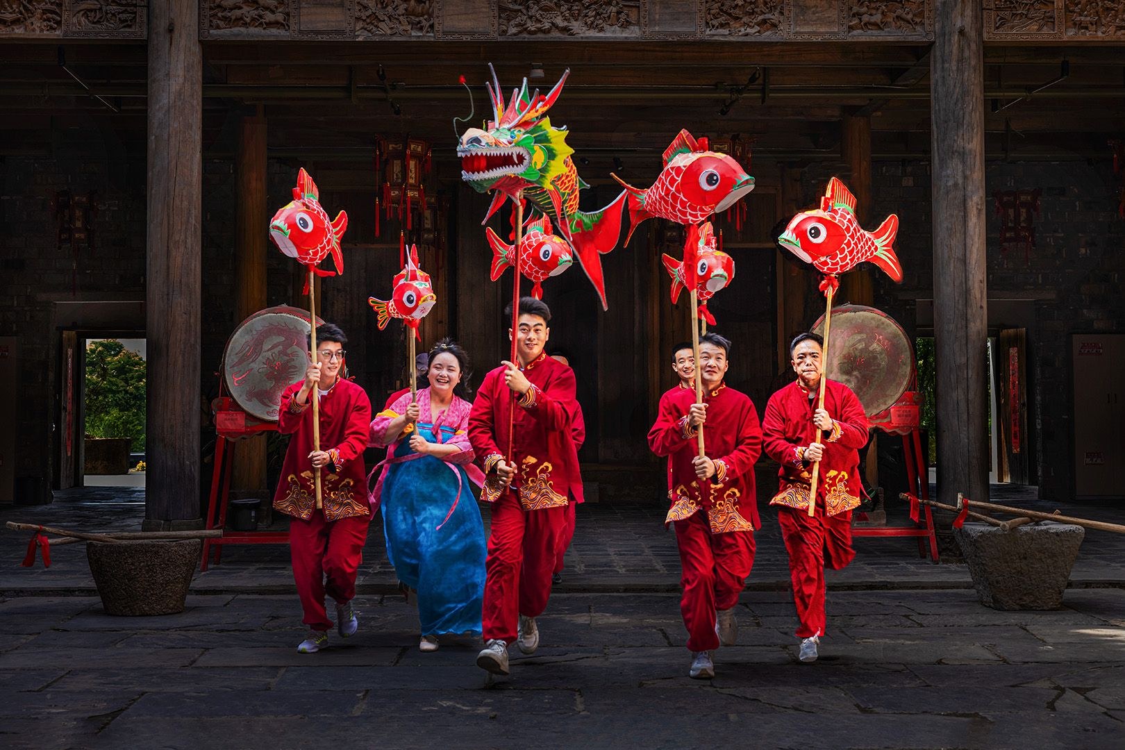 Ancient Mansion Fish Lantern